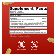 Berberine GT (60 Capsules) — Supplement Facts
