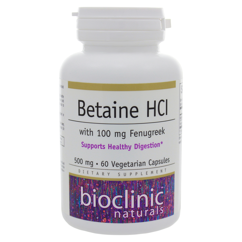Betaine HCl with Fenugreek (60 Capsules)