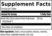 BioSleep Peptides (30 Tablets) Supplement Facts