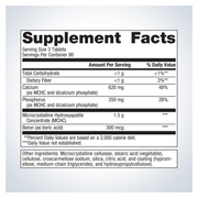 Bone Builder with Boron (270 Tablets) — Supplement Facts