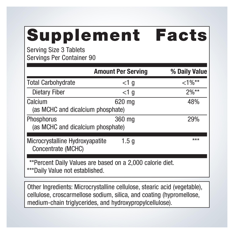 Bone Builder (270 Tablets) — Supplement Facts