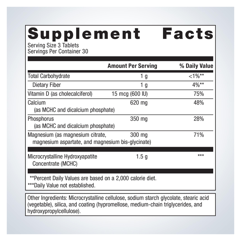 Bone Builder with Magnesium — Supplement Facts