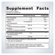 Bone Builder Prime (270 Tablets) — Supplement Facts