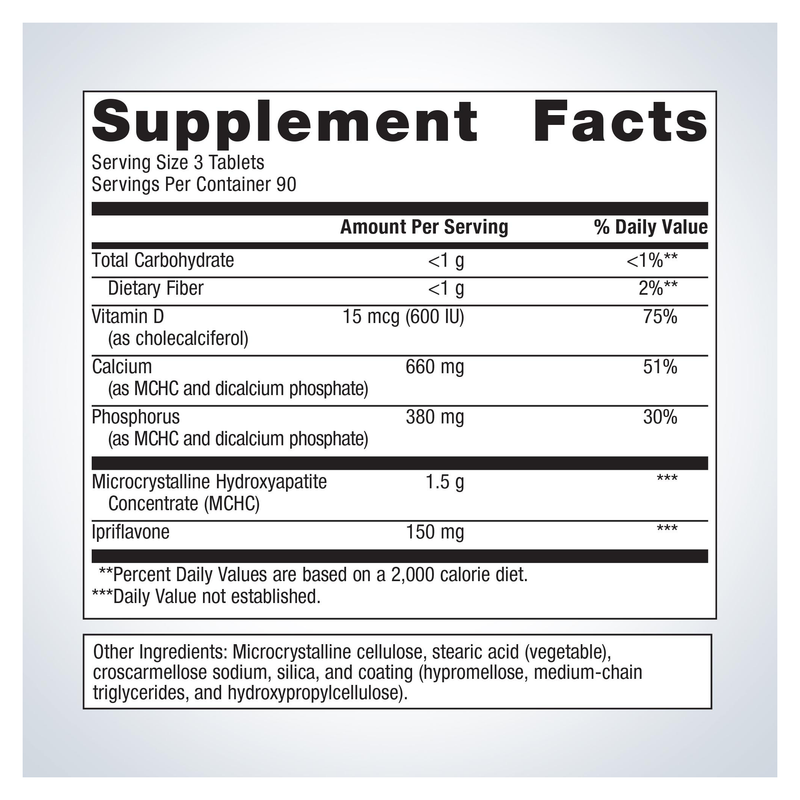 Bone Builder Prime (270 Tablets) — Supplement Facts