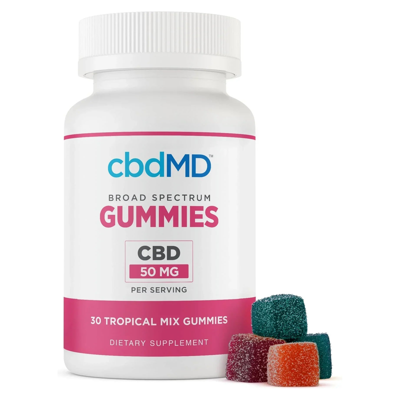 Broad Spectrum CBD Gummies (Tropical Mix)