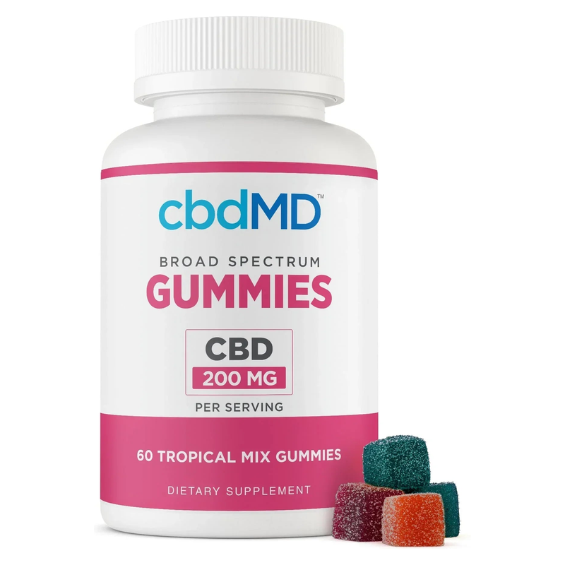Broad Spectrum CBD Gummies (Tropical Mix)