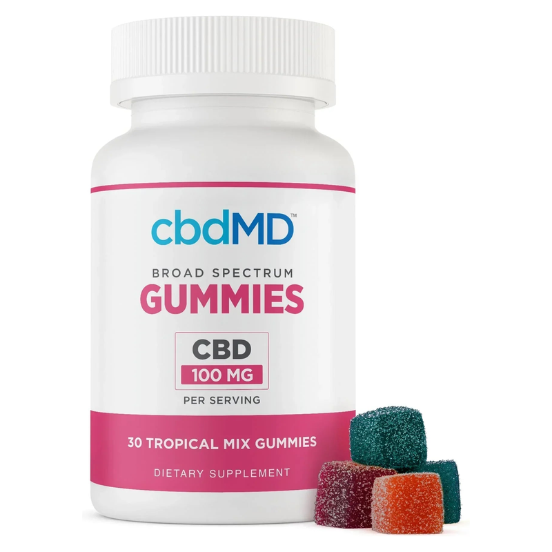 Broad Spectrum CBD Gummies (Tropical Mix)