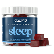 Broad Spectrum Sleep Gummies with Melatonin (Tropical Mix) (30 ct)