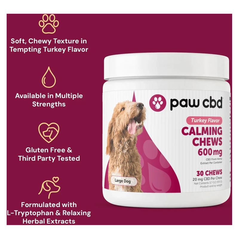 Canine Calming Soft Chews (Turkey) (30 ct) - Label