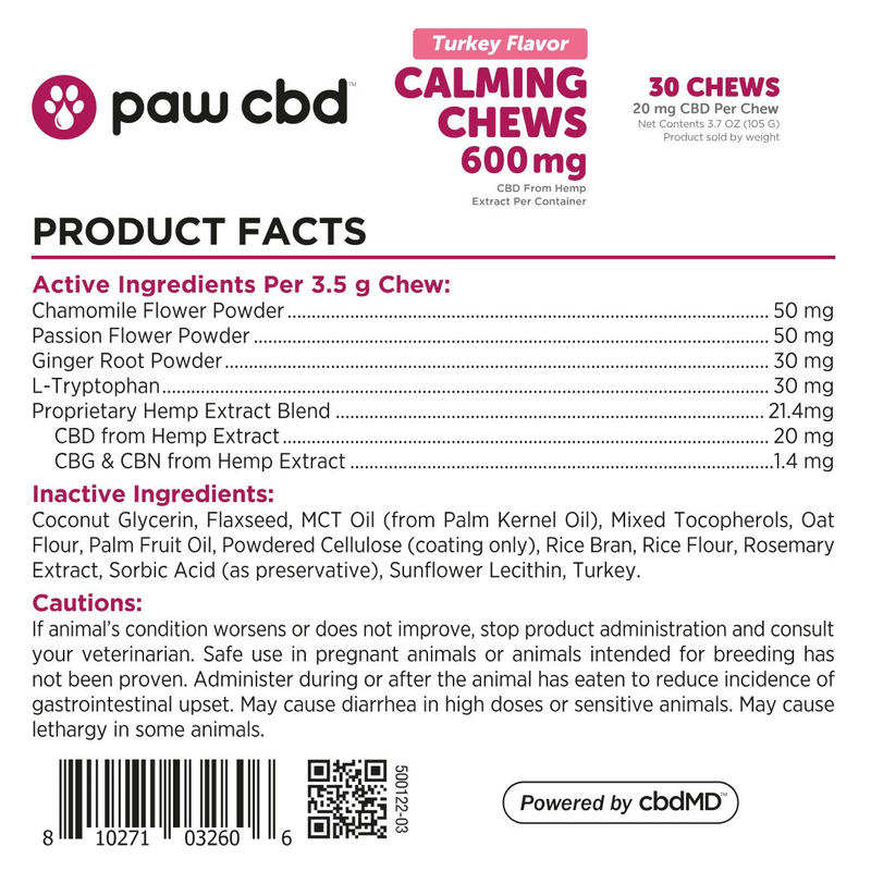 Canine Hip + Joint Soft Chews (Bacon) (30 ct) - Supplement Facts