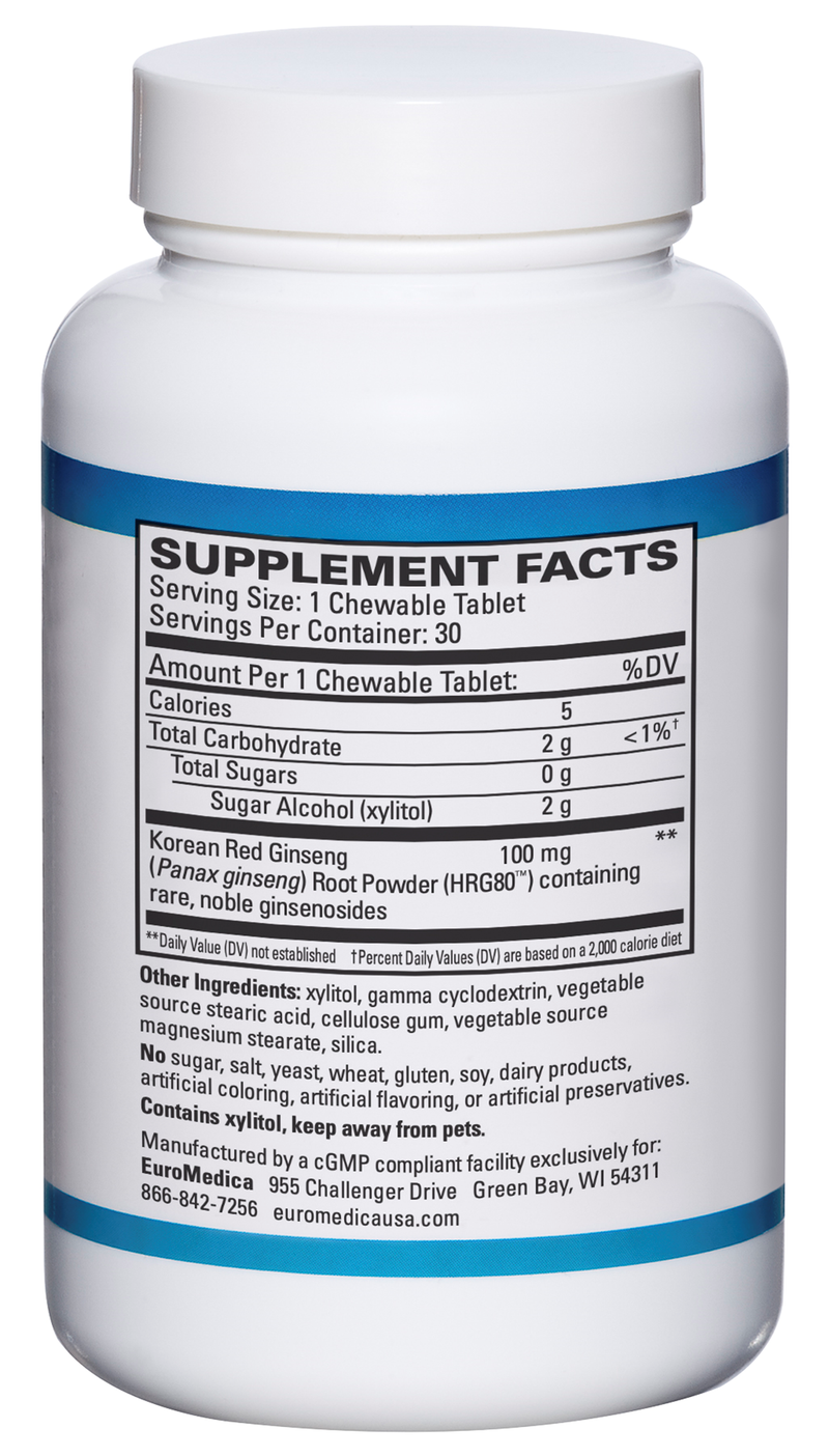 Red Ginseng Chewable (30 Chewable Tablets)