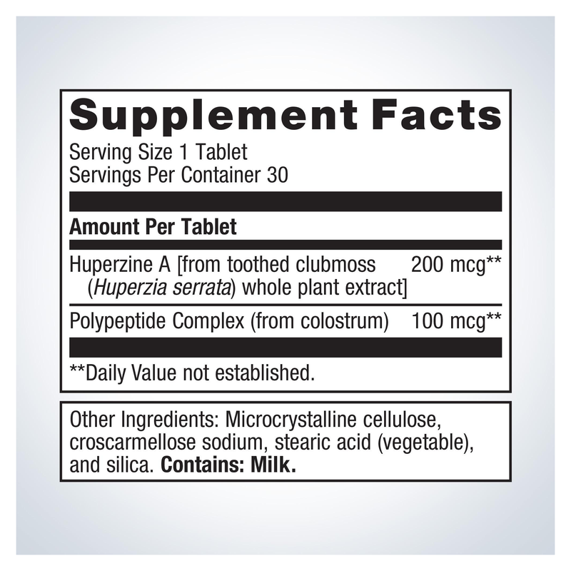Ceriva (30 Tablets) — Supplement Facts