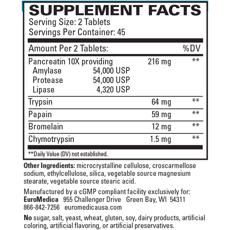 Multi-Action Digestive Enzymes (90 Tablets)