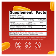 CoQ10 ST-200 (60 Softgels) — Supplement Facts