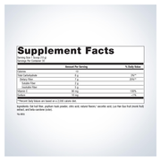 Daily Fiber Boost (Natural Orange) (300 g) — Supplement Facts
