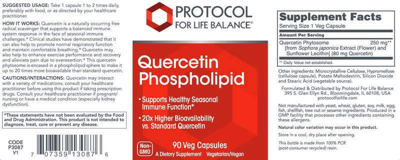 Quercetin Phospholipid (90 Capsules)