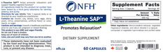 L-Theanine SAP (60 Capsules)-Vitamins & Supplements-Nutritional Fundamentals for Health (NFH)-Pine Street Clinic