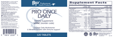 Pro Once Daily (120 Tablets)-Vitamins & Supplements-Professional Health Products-Pine Street Clinic