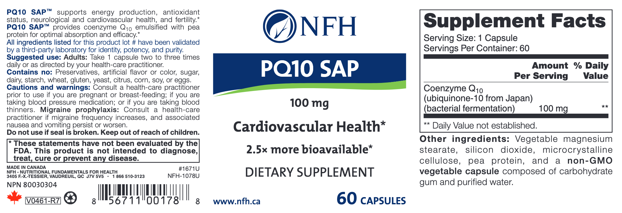 PQ-10 SAP (60 Capsules)