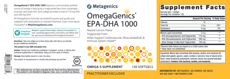 OmegaGenics EPA-DHA 1000