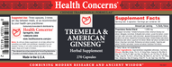 Tremella & American Ginseng-Vitamins & Supplements-Health Concerns-90 Capsules-Pine Street Clinic