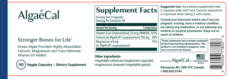 AlgaeCal (90 Capsules)