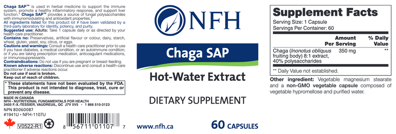 Chaga SAP (60 Capsules)