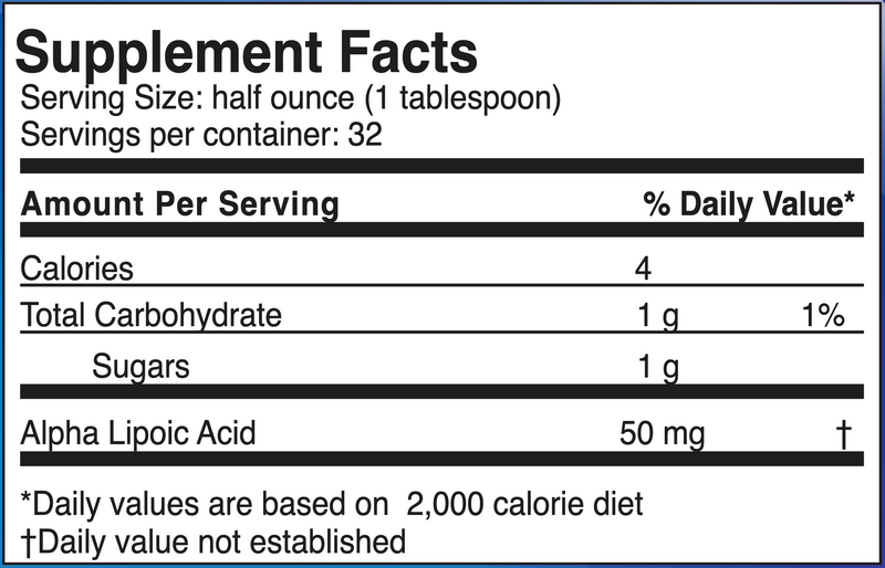 Alpha Lipoic Acid (16 Ounce Liquid)