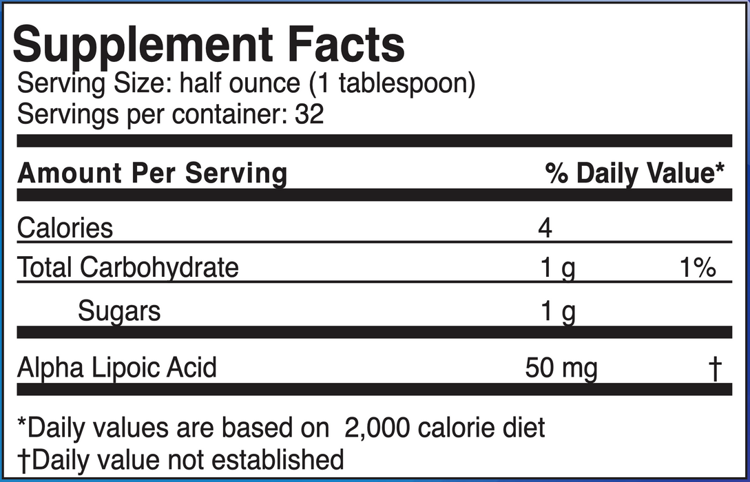 Alpha Lipoic Acid (16 Ounce Liquid)-Vitamins & Supplements-Dr.'s Advantage-Pine Street Clinic