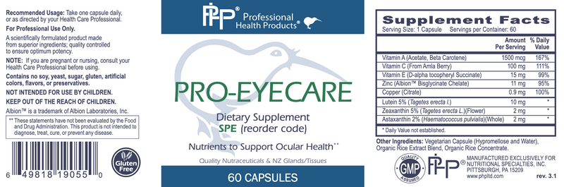 Pro-Eyecare (60 Capsules)