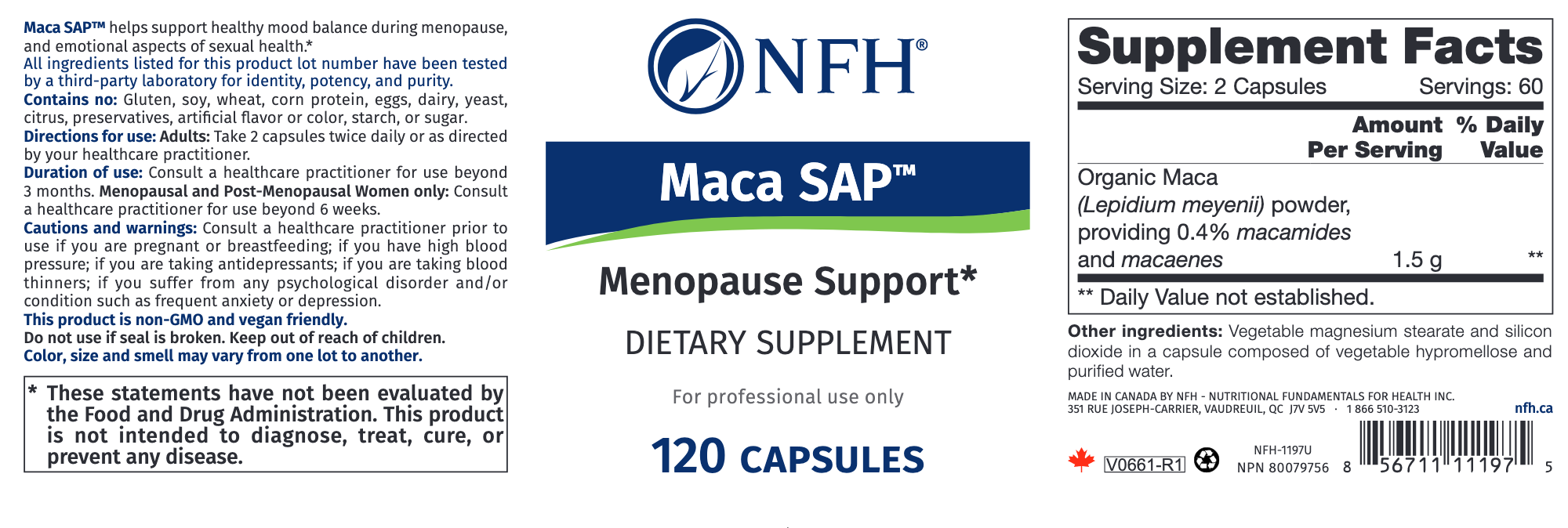 Maca SAP (120 Capsules)