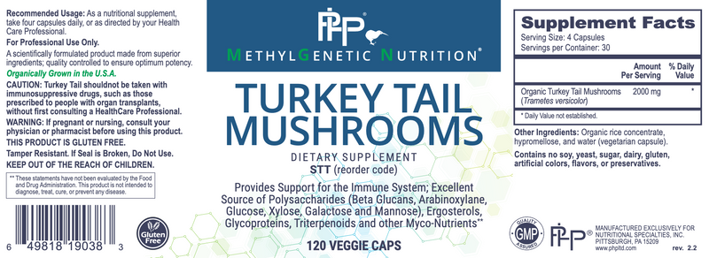 Turkey Tail Mushrooms (120 Capsules)