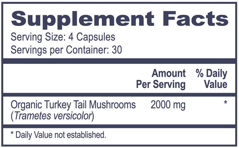 Turkey Tail Mushrooms (120 Capsules)