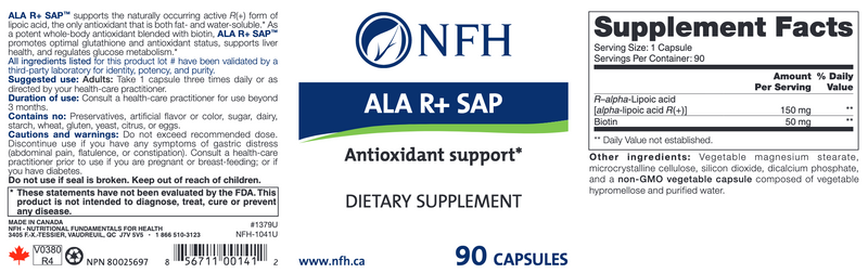 ALA R+ SAP (90 Capsules)