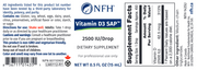 Vitamin D3 SAP (2500 IU) (15 mL Liquid)