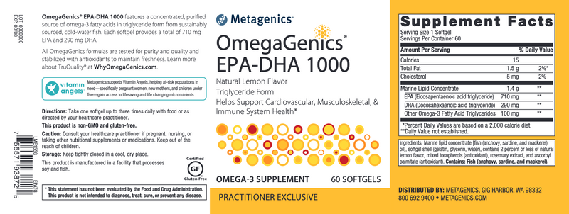OmegaGenics EPA-DHA 1000