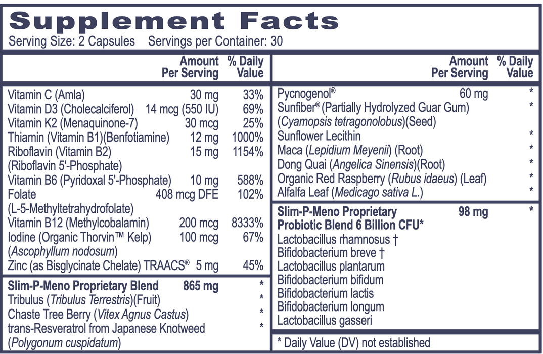 Slim P-Meno (60 Capsules)