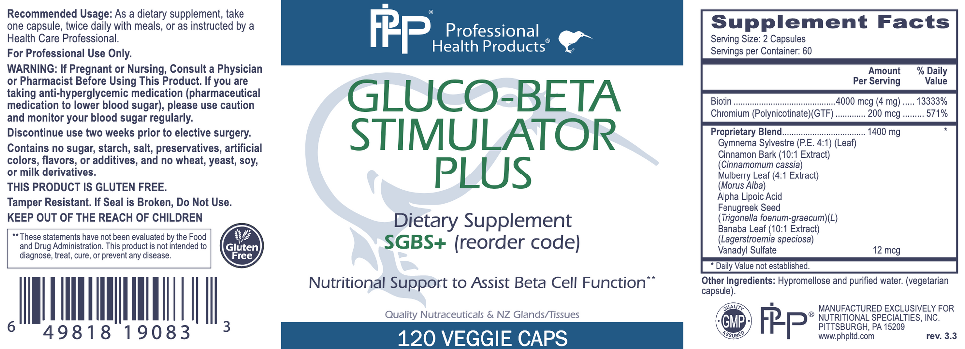 Gluco-Beta Stimulator Plus (120 Capsules)