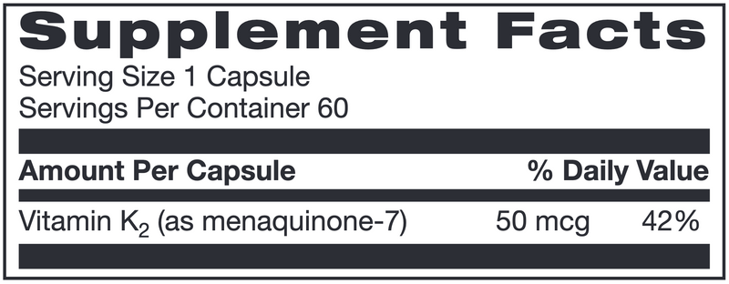 Unique Vitamin K2 (60 Capsules)