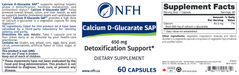 Calcium D-Glucarate SAP (60 Capsules)-Vitamins & Supplements-Nutritional Fundamentals for Health (NFH)-Pine Street Clinic