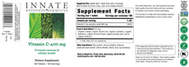 Vitamin C-400 mg (180 Tablets)-Vitamins & Supplements-Innate Response-Pine Street Clinic