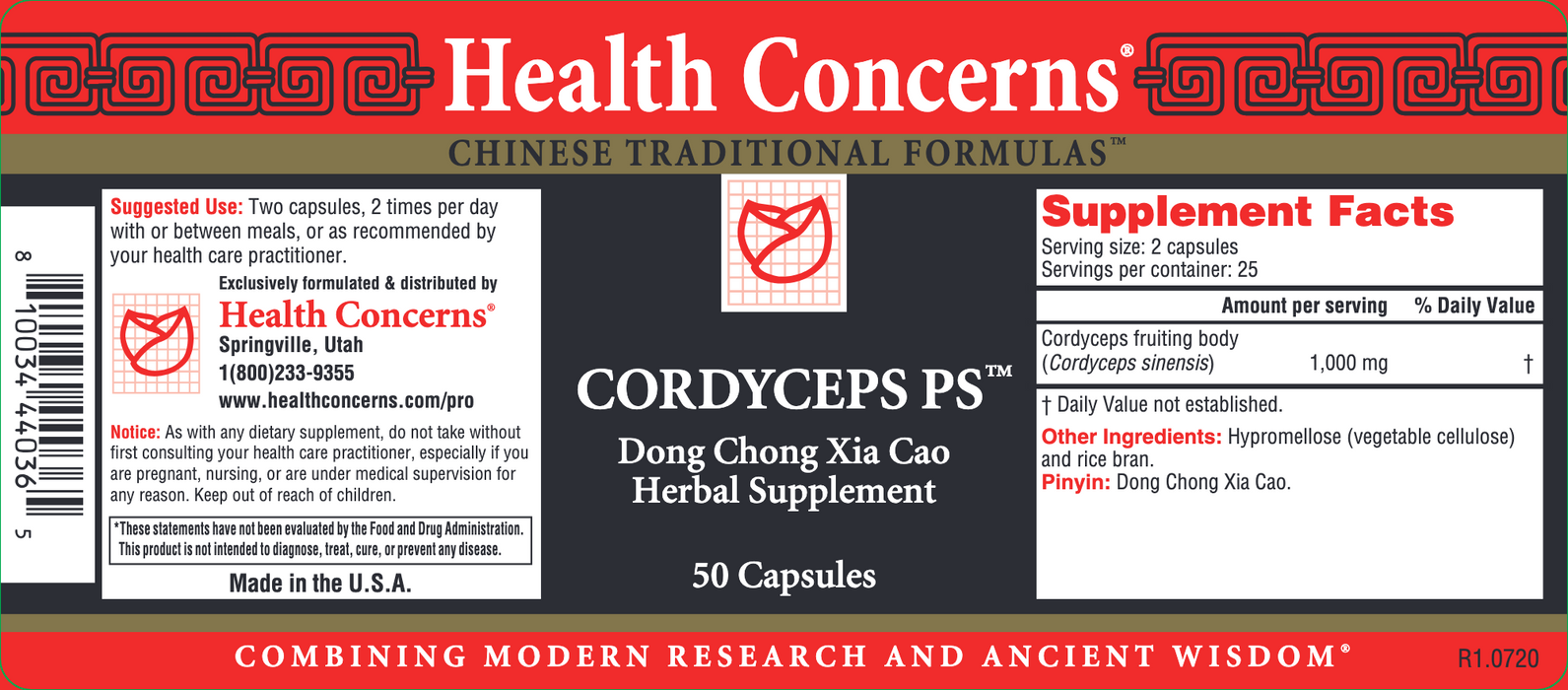 Cordyceps PS (50 Capsules)-Vitamins & Supplements-Health Concerns-Pine Street Clinic