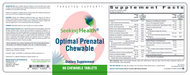 Optimal Prenatal (60 Tablets)-Vitamins & Supplements-Seeking Health-Pine Street Clinic