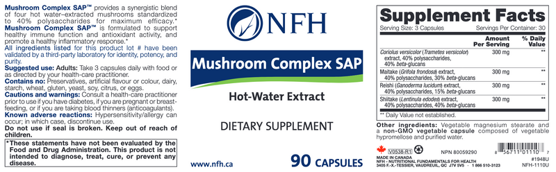 Mushroom Complex SAP (90 Capsules)