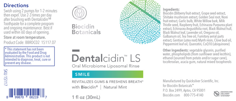 Dentalcidin LS Liposomal Rinse (1 fl oz)