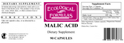 Malic Acid (600 mg) (90 Capsules)
