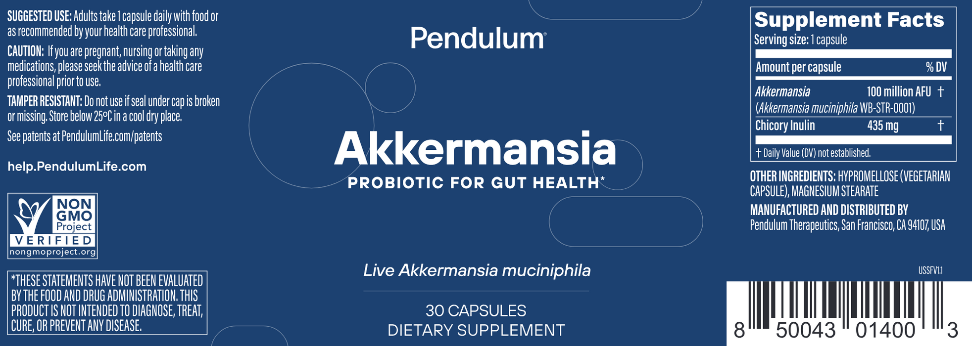 Pendulum - Akkermansia (30 Capsules) - 