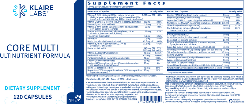 Core Multi (120 Capsules)