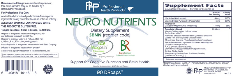 Neuro Nutrients (90 Capsules)