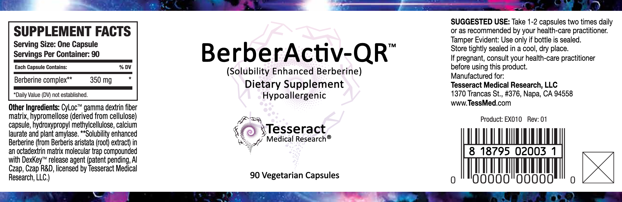 BerberActiv-QR (90 Capsules)-Vitamins & Supplements-Tesseract Medical Research-Pine Street Clinic